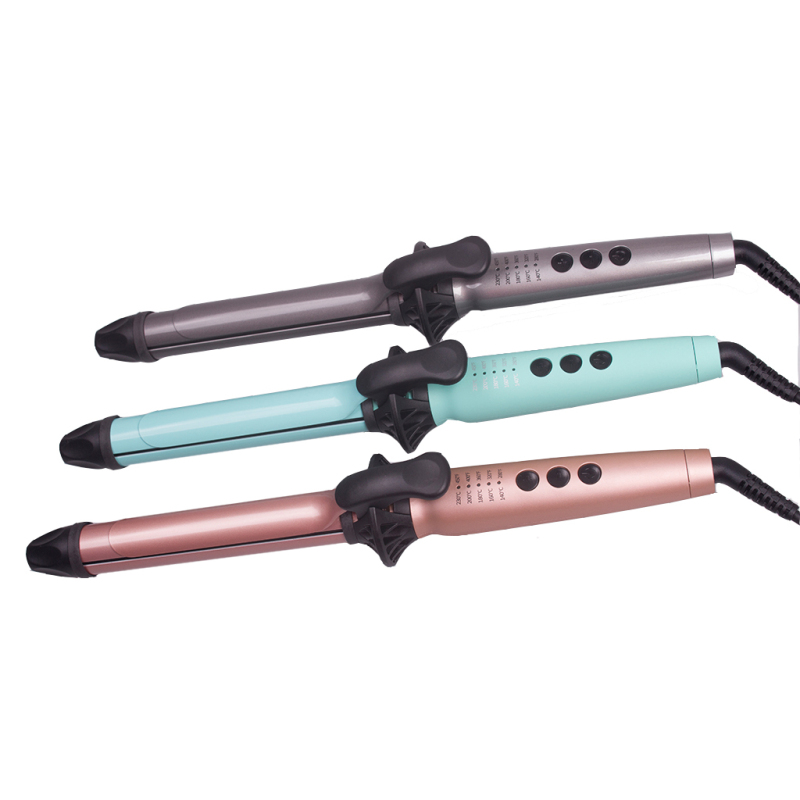 Ceramic hair curler and straightener wet and dry home and travel and professional hair curler