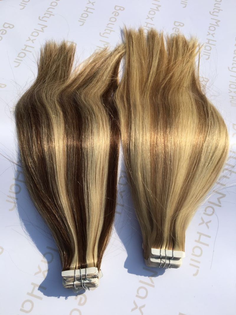 balayage invisible tape in hair extensions with walker tape hair 