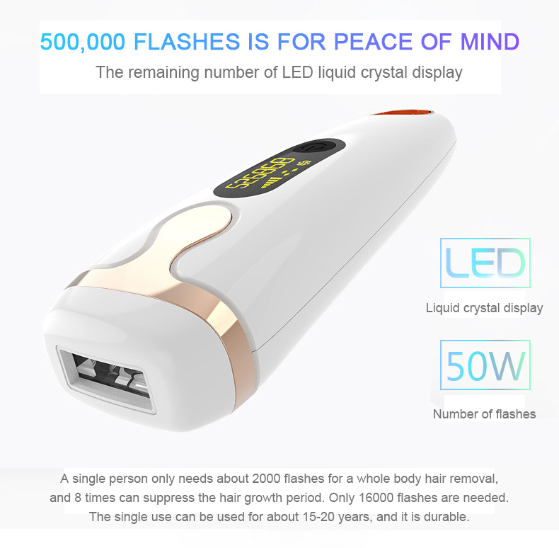 Portable Mini Painless Permanent Home Lady Body IPL Laser Hair Removal
