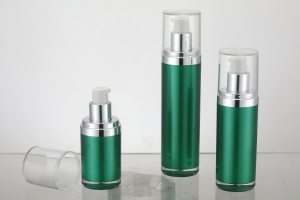Straight Round Airless Bottle-8 oz / 250ml PET plastic cosmetic jars