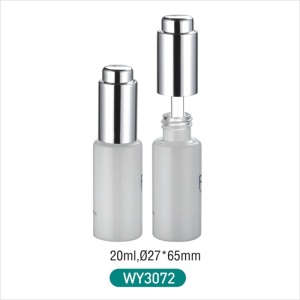 10ml semi-clear different types container press glass dropper bottle   WY3072