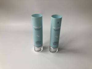 Plastic tube with Acrylica clear cover cap