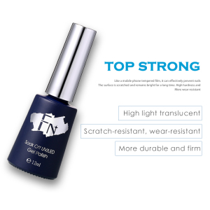 FN High Quality 12ml TOP STRONG Coat Gel Soak Off Gel Nail Polish Wholesale Gel Polish 