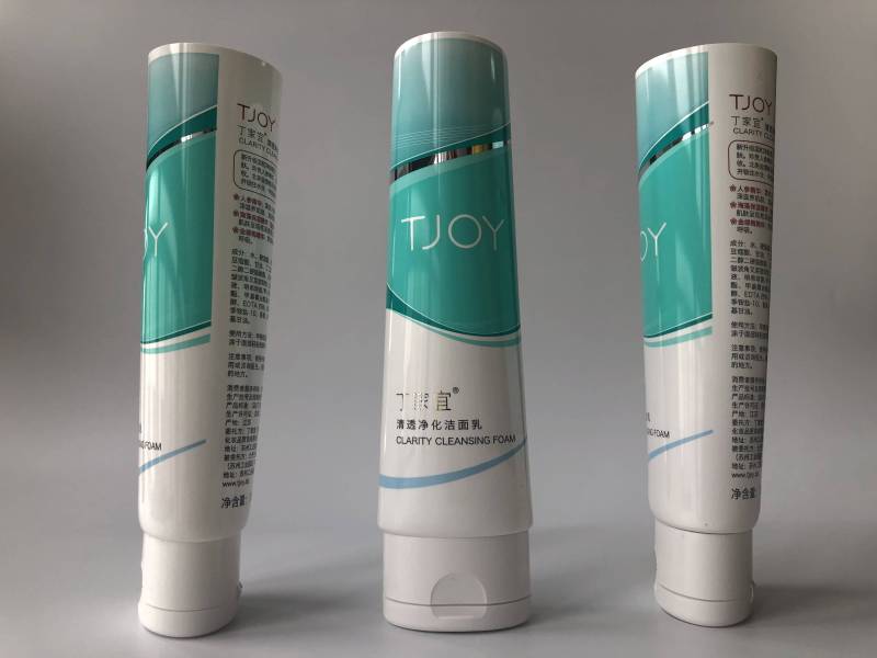 120g LDPE Flip top cap packaging tube for facial cream 