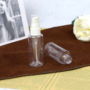 50ml Plastic PET Small Cylinder Spray Bottle 