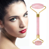 Private Label 100% Natural Facial Massager Rose Quartz Face Jade Stone Roller for Face