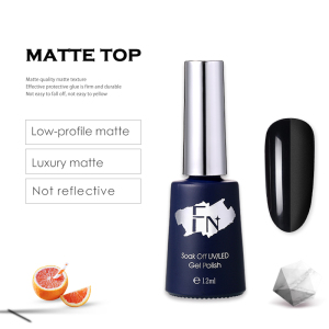 China Suppliers Wholesale Soak Off Uv Led Nail Polish Bulk 12ml Matte Top Coat Gel Polish