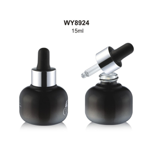 cheap price black frosted glass dropper bottle empty luxury cosmetic bottle packaging 