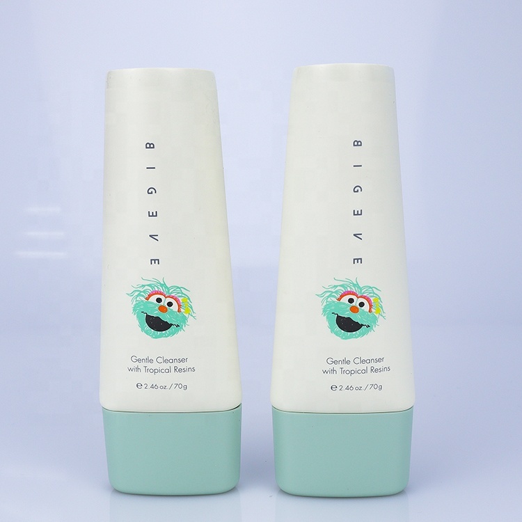 Promotion Personalized Foaming Cleanser Packaging Soft Flat PE Tube 