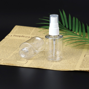 60ml cosmetic flat shoulder PET Bottle 