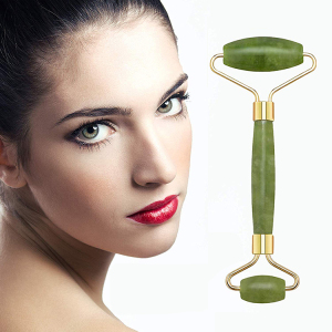 Double Head Beauty Jade Facial Massage Roller Neck Face Roller for Anti Aging Skincare