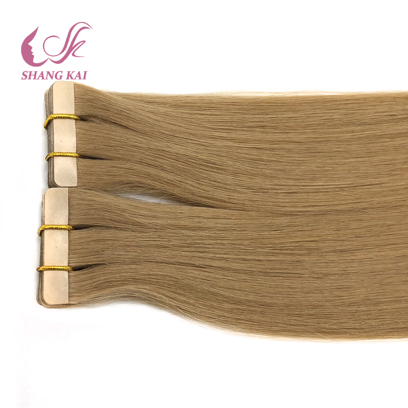 High Quality Human Raw Virgin Brown Tape Ins Cuticle Aligned Hair Extensions 