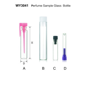 2ml 3ml 4ml 1.5ml colorful test tube glass bottles with thick wall for perfume 