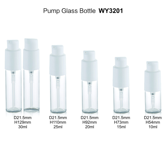 Winpack High Quality Cosmetic Glass Tube Bottle Pump Perfume Package 