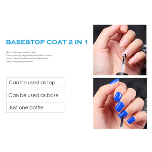 FN High Quality 12ml BASE&TOP COAT 2 IN 1 Gel Soak Off Gel Nail Polish Wholesale Gel Polish