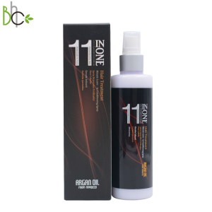 250ml private label organic Argan Oil 11 in One hair care heat protection leave in treatment hair spray 