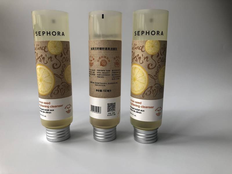 150ml label printing color clear tube packaging