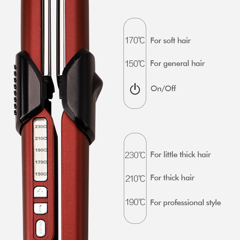 Flat Iron Hair Straightener For Salon Use Straightener Hair Fast KF-538