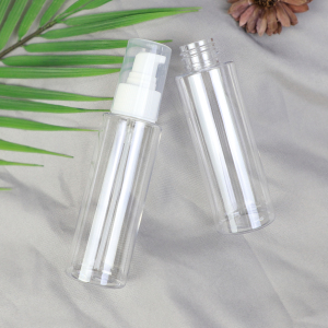 100ml Clear Plastic PET Cylinder Bottle 