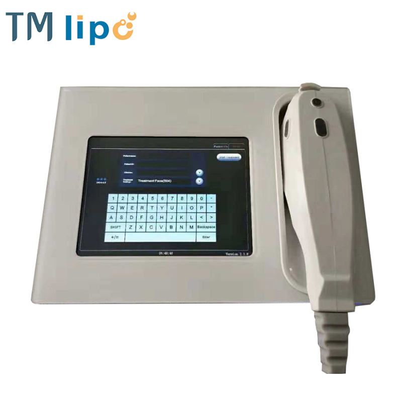 Mini portable SMAS lifting fat removal HIFU high intensity focus ultrasound machine
