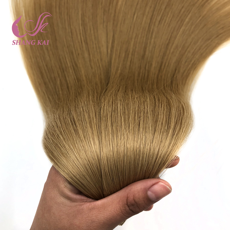 High Quality Human Raw Virgin Brown Tape Ins Cuticle Aligned Hair Extensions 