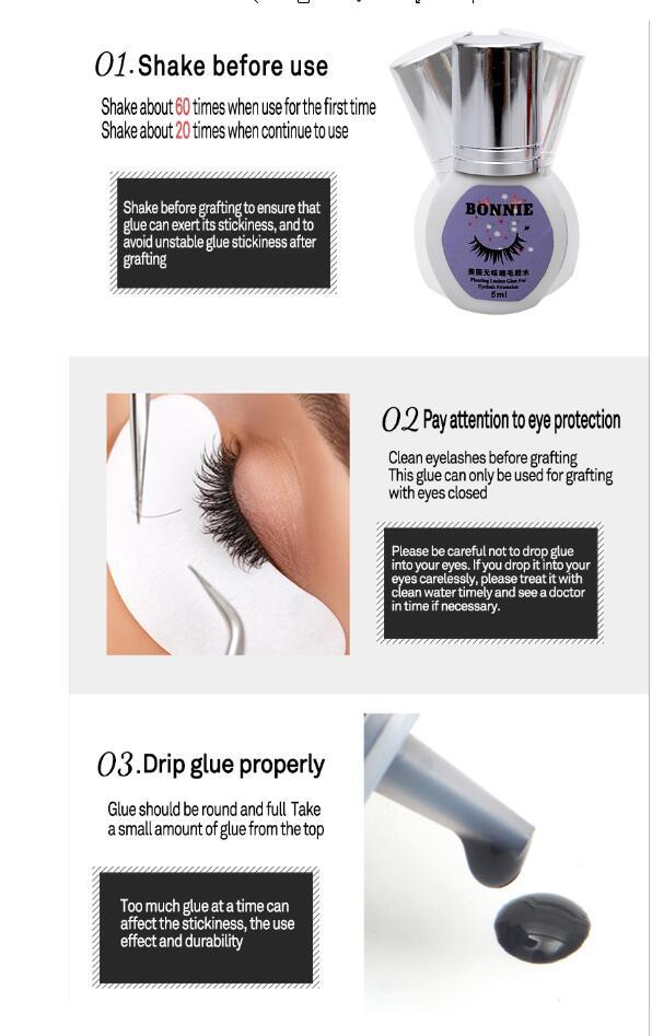 Odorless eyelash extension glue 