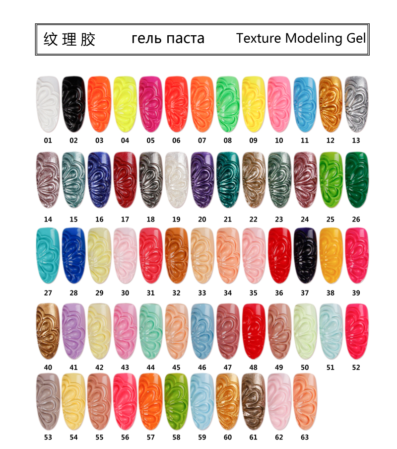 Qshy 4D Nail Art Series Hot Sale Texture Modeling UV Gel Polish