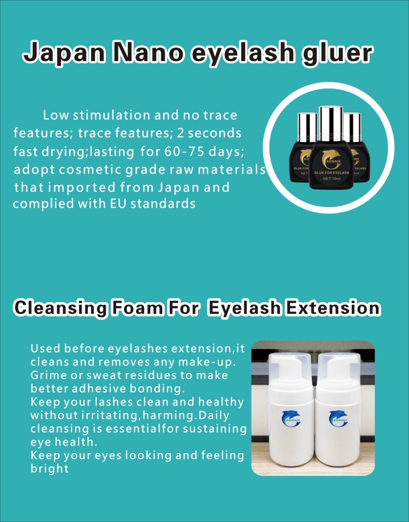Nano eyelash extension glue 