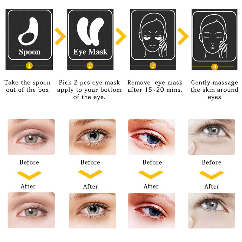 Collagen Eye Masks for Puffy Eyes Anti-Aging Treatment