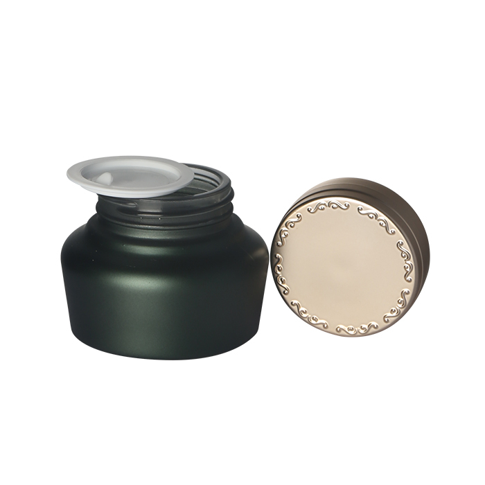 green glass jars for cosmetics and cosmetic make up glass bottle with lids UK