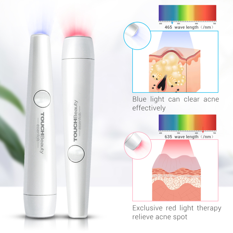 TOUCHBeauty Red Blue Light Therapy Pen