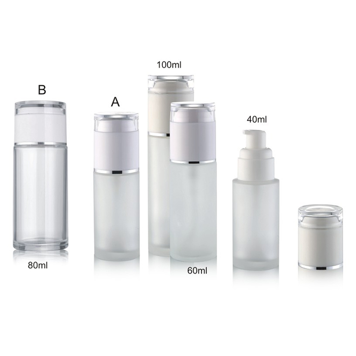 60ml 80ml clear empty body lotion pump bottle manufacturers for skincare 