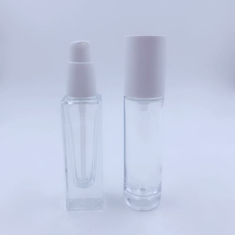 30ml glass bottle with pump for cosmetic foundation /BB cream YXG001