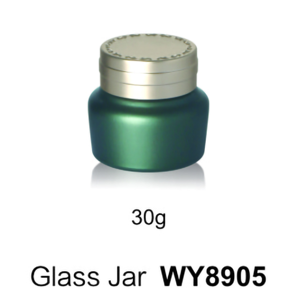 green glass jars for cosmetics and cosmetic make up glass bottle with lids UK