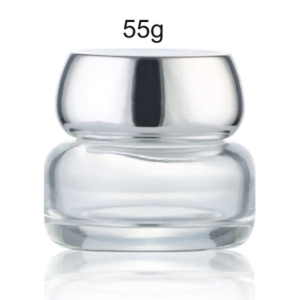 Winpack Luxury Empty Glass Facial Package Cream Jar 55gThick Bottom 