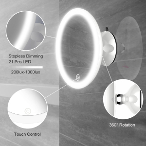TOUCHBeauty LED 5 Magnification Mirror Waterproof bathroom LED mirror