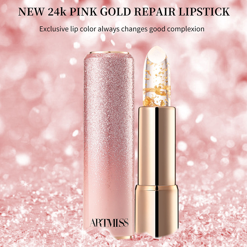 Pink Gold Color Change Lipstick