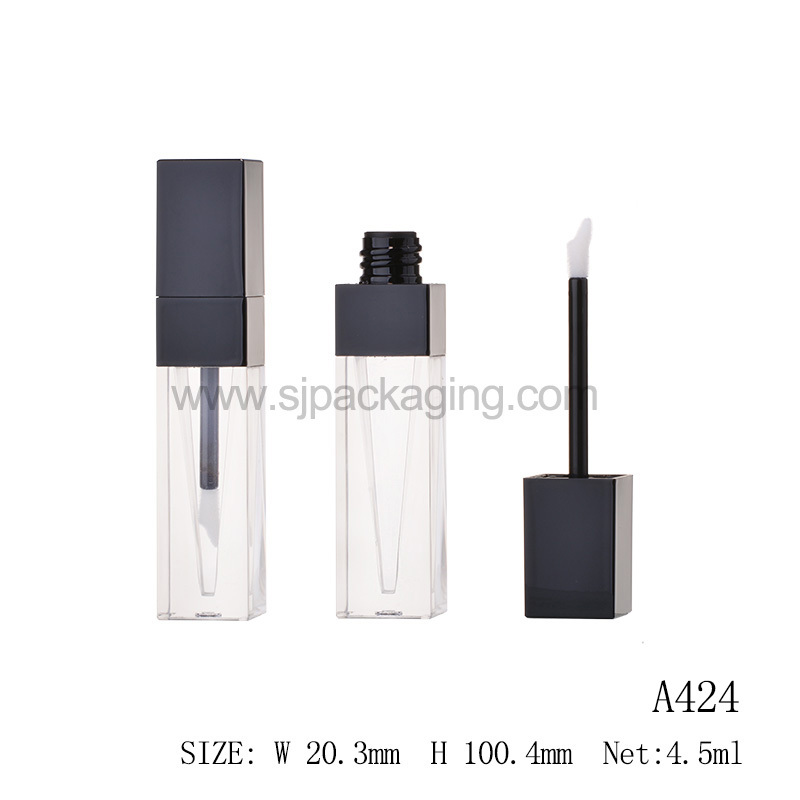 Lip Gloss Containers Tube Packaging With Wands Lipgloss With Brush Applicator