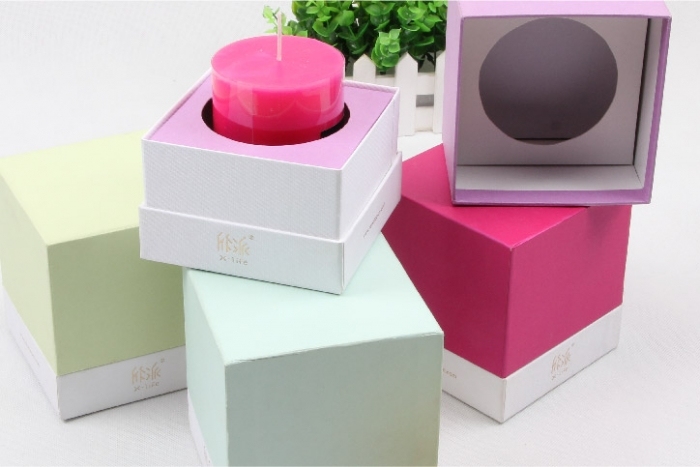 Colorful Candle Packaging Boxes With Lid