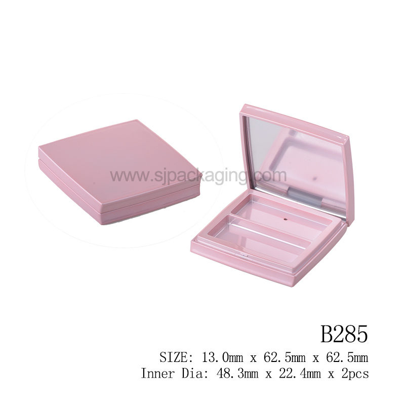 Plastic Cosmetic Container Compact Powder Case