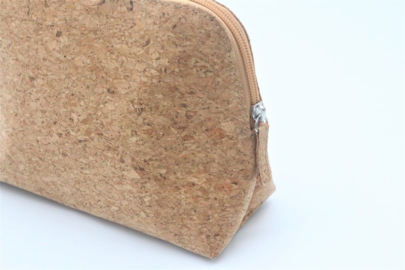 Natural Cork material ecofriendly cosmetic bag travel portable packing 