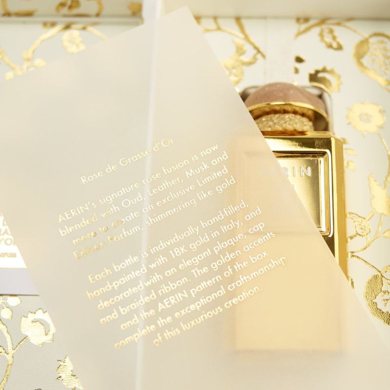 creative design hot stamping packaging box for perfume