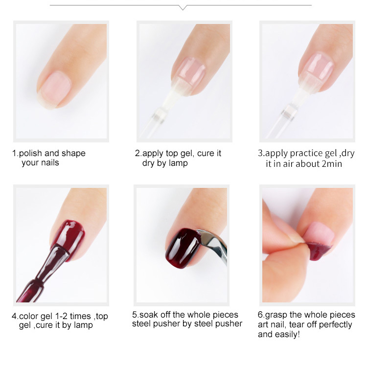 New arrival Nail gel polish make UV gel be easy removable Nail Practice Protect Gel for professional Nail art solon use