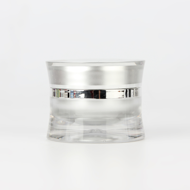 15g 30g acrylic cosmetic skin care cream jar in stock 5 colors PET plastic cosmetic jars 