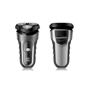 Rechargeable Rotary Shaver with 3 Floating Foil Blades for Consistent Shaving