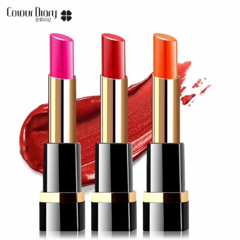 luxury colour pop metallic pigment ladies mineral lipstick