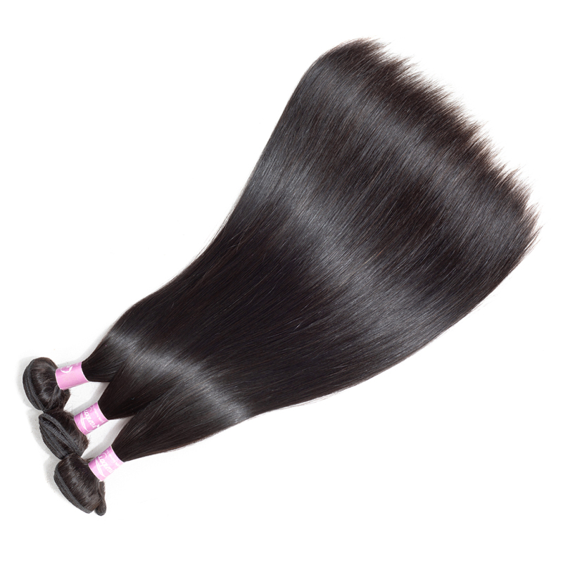Double drawn human hair bundles Brazilian hair bundles unprocessed virgin cuticle aligned hair