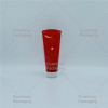 Round PE Cosmetic Tube Packaging With Acrylic Flip Top Cap