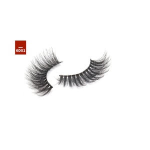 6D five pairs of fibrous eyelashes