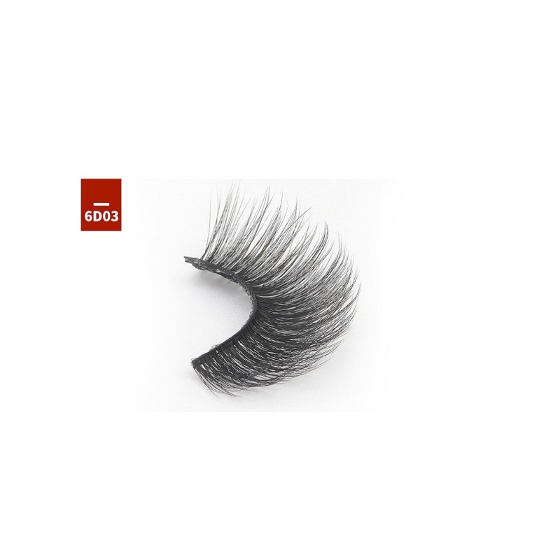 6D five pairs of fibrous eyelashes